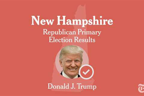 Live 2024 New Hampshire primary election results: Trump wins