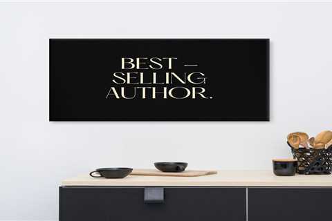 Canvas - Best - Selling Author. (Motivation Canvas Art) Author Art