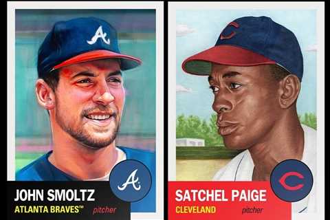 2024 Topps MLB® Living Set® # 699 & 700 JOHN SMOLTZ - SATCHEL PAIGE Pre-Sell