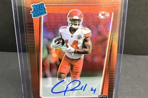 2021 Cornell Powell Donruss Optic Bronze Prizm Rated Rookie Autograph Chiefs