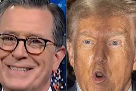 Seriously?!?  Stephen Colbert sees 'disturbing' poll showing Trump with a big lead