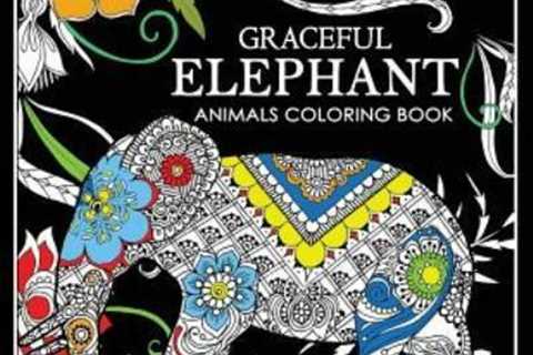 Graceful Elephant: Animals Coloring Book