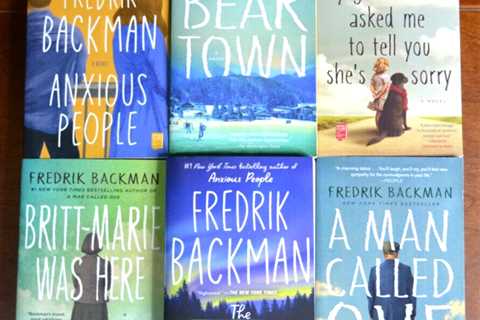 Lot of 6 Best Selling Adult Fiction Novel Books Fredrik Backman