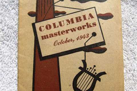 JIM FLORA Oct 1943 COLUMBIA MASTERWORKS Supplement Best Selling Albums CATALOG