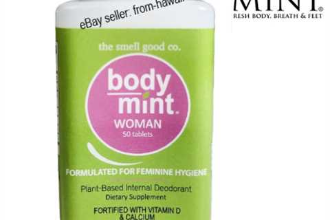 Body Mint Lady for Feminine Deodorant Protection 50 tabs (New Size)