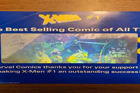 Vintage Original 1992 X-MEN #1 The Best Selling Comic Of All Time Hologram Print