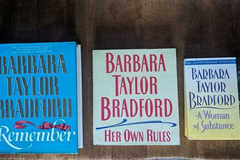 Barbara Taylor Bradford - 3 books including A Woman of Substance