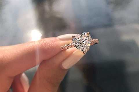 Ins best selling inlaid AAA zircon heart-shaped ring wish new European and Ameri