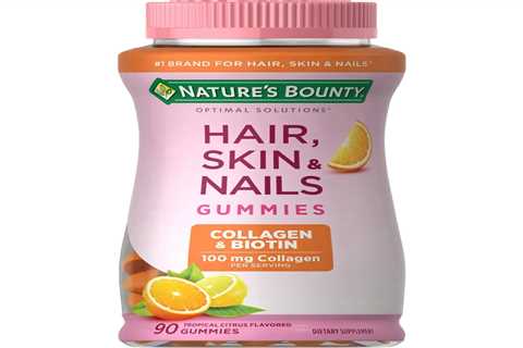 BEST SELLING Nature's Bounty Hair Skin & Nail, Collagen & Biotin, 90 Gummies