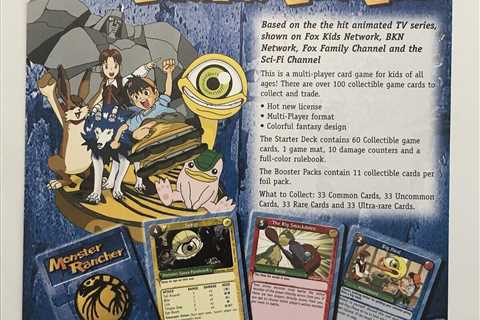 Monster Rancher CCG Trading Cards 8x11 Promo Sell Sheet By Artbox