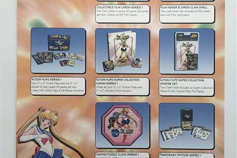 Sailor Moon Variant CCG Trading Cards 8x11 Promo Sell Sheet By Dart