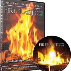 BEST SELLING Classic Crackling Fireplace Edition DVD Volume #1