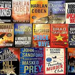 Lot of 20 Mystery/Thriller/Crime Fiction Paperbacks by Best Selling Authors