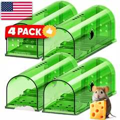 4Pack Humane Mouse Traps Live Catch & Release Best Selling Mousetrap Rat Trap