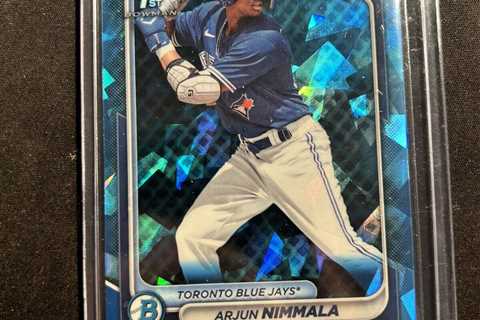 2024 Bowman Chrome Sapphire ARJUN NIMMALA 1st Bowman SP #BCP-142 Blue Jays