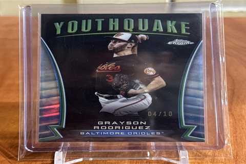 2024 Topps Chrome Grayson Rodriguez Youthquake Black Refractor 04/10 Orioles SSP