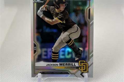 JACKSON MERRILL 1ST BOWMAN REFRACTOR - 2021 Bowman Draft Chrome #BDC-119 SD RC