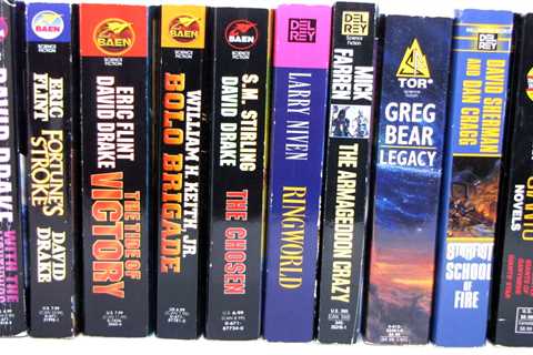 10 Sci-Fi book lot David Drake Greg Bear Eric Flint Vintage Science Fiction