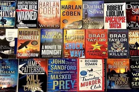 Lot of 20 Mystery/Thriller/Crime Fiction Paperbacks by Best Selling Authors