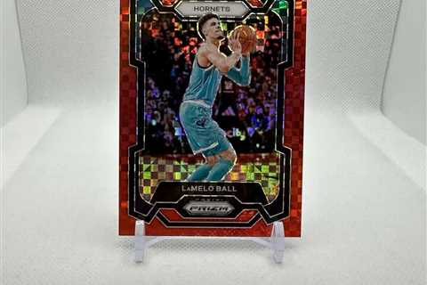 (# /75) LAMELO BALL RED POWER PRIZM — 2023-24 Panini Prizm #41 Charlotte Hornets