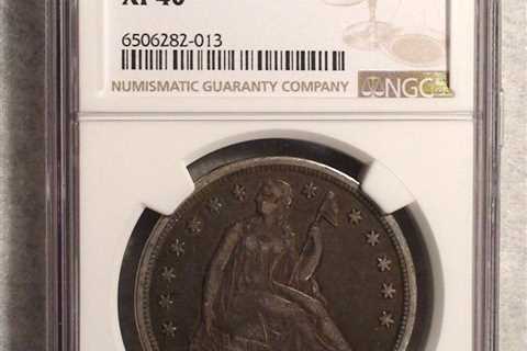 1843 SEATED DOLLAR NGC XF40 RARE BETTER DATE  SILVER $1.00 Coin PRICED TO SELL!