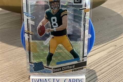 2023 Donruss Optic Premium Box Set /300 RATED ROOKIE Sean Clifford Prism Wave