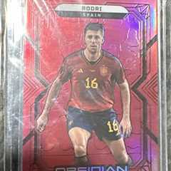 2022-23 obsidian electric etch red flood rodri /10