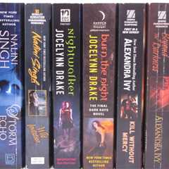 Lot of 10 Paranormal Romance book set Nalini Singh Alexandra Ivy Vampires Witch