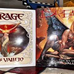 2 Vintage Boris Vallejo Art Books, Fantasy, Science Ficiton, Erotica, Conan &