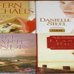 Lot of 4 LARGE PRINT Books HC Best Selling Romance Novels MICHAELS Steel RICE +