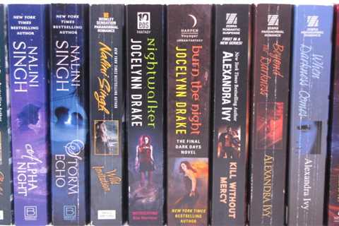 Lot of 10 Paranormal Romance book set Nalini Singh Alexandra Ivy Vampires Witch