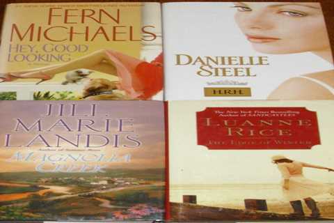 Lot of 4 LARGE PRINT Books HC Best Selling Romance Novels MICHAELS Steel RICE +