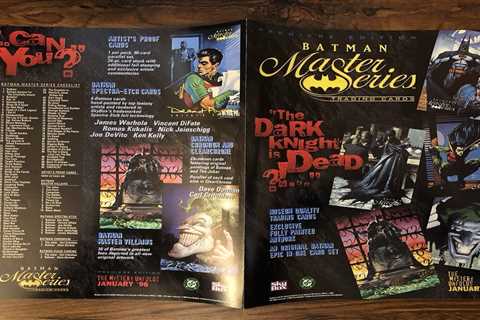 Batman Master Series Trading Cards 8x11 Promo Foldout Sell Sheet By Skybox