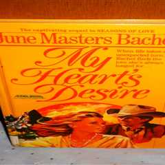 JUNE MASTERS BACHER-MY HEART'S DESIRE-NICE USED HARDCOVER-PIONEER ROMANCE NOVEL