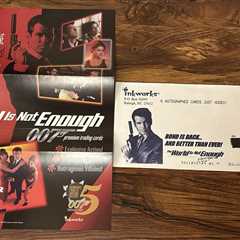 World Is Not Enough Trading Cards 8x11 Promo Sell Sheet w/envelope By Inkworks