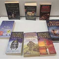 Author Bernard Cornwell Lot of 8 Novels with Warlord Chronicle Trilogy - PB