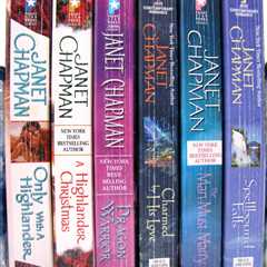 Lot of 6 JANET CHAPMAN - Paranormal Romance Spellbound Falls book lot Highlander