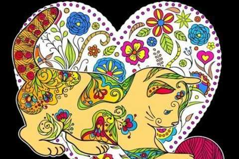 Adults Coloring Book: Cozy Cat Coloring Book