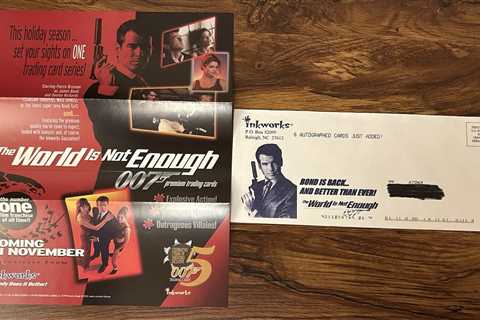 World Is Not Enough Trading Cards 8x11 Promo Sell Sheet w/envelope By Inkworks