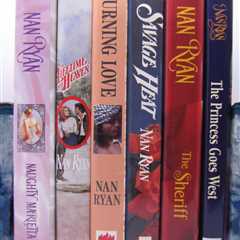 6 Book Lot Nan Ryan Western Romance Hardcovers Savage Heat Burning Love Sheriff+