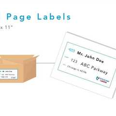 750 8.5 x 11 Full Page shipping label - inkjet & laser - Made in USA - Best Sell