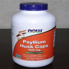 (NEW) NOW FOODS PSYLLIUM HUSK CAPS 500MG 500 VEG CAPSULES, SELL BY DATE 01/2027