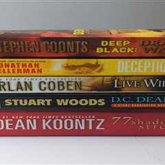 LOT OF 5 BEST SELLING CLASSIC  MYSTERY AUTHORS -  Koontz, Kellerman, Coben ...