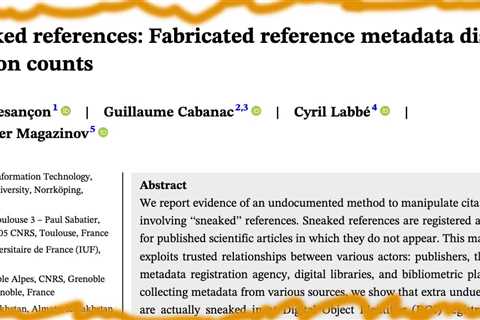 New depths of con-man-ism in the science world