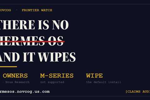 There Is No ‘Hermes OS’: Omarchy Belongs to DHH, Hermes to Nous Research, and the Install Wipes Your Drive